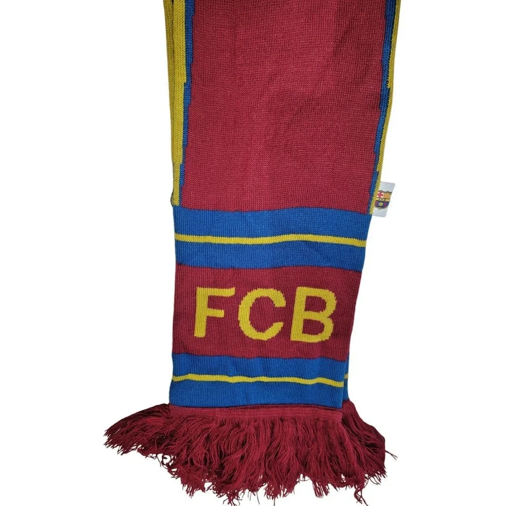 FC Barcelona Soccer Scarf Adult Blue Red Knit Barca FCB Futbol Fan Winter 42